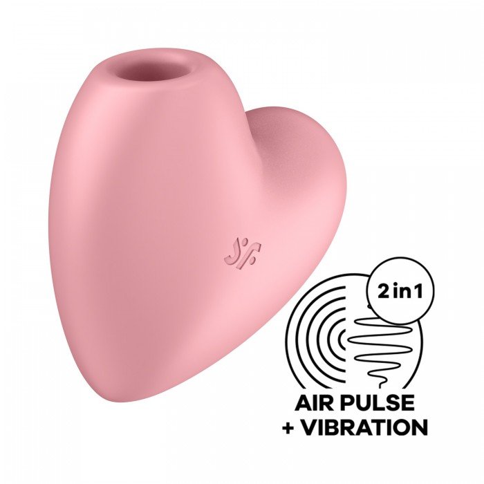 Вакуумно-волновой стимулятор клитора с вибрацией Satisfyer Cutie Heart - розовый Вакуумно-волновой стимулятор клитора с вибрацией Satisfyer Cutie Heart - розовый