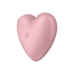 Вакуумно-волновой стимулятор клитора с вибрацией Satisfyer Cutie Heart - розовый