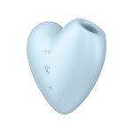 Вакуумно-волновой стимулятор клитора с вибрацией Satisfyer Cutie Heart - голубой Вакуумно-волновой стимулятор клитора с вибрацией Satisfyer Cutie Heart - голубой