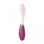 Многофункциональный гнущийся вибратор для зоны G Satisfyer G-Spot Flex 3 - бордовый с белым - 20 см