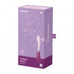 Многофункциональный гнущийся вибратор для зоны G Satisfyer G-Spot Flex 3 - бордовый с белым - 20 см