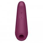 Вакуум-волновой стимулятор клитора с вибрацией Satisfyer Curvy 1+ и управлением со смартфона - бордовый Вакуум-волновой стимулятор клитора с вибрацией Satisfyer Curvy 1+ и управлением со смартфона - бордовый