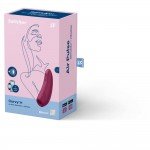 Вакуум-волновой стимулятор клитора с вибрацией Satisfyer Curvy 1+ и управлением со смартфона - бордовый Вакуум-волновой стимулятор клитора с вибрацией Satisfyer Curvy 1+ и управлением со смартфона - бордовый