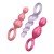 Набор анальных пробок Satisfyer Booty Call Plugs - разноцветные - 13,5 см