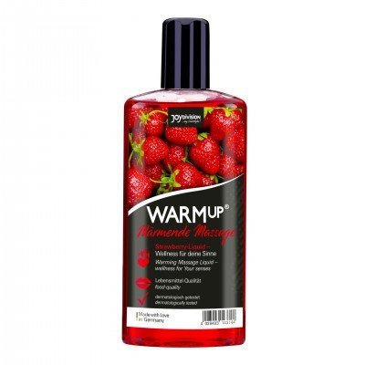 Смазка-бальзам для интимных ласк и массажа WARMup с согревающим эффектом при дыхании - Клубника - 150 мл