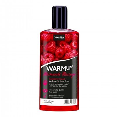 Смазка-бальзам для интимных ласк и массажа WARMup с согревающим эффектом при дыхании - Малина - 150 мл