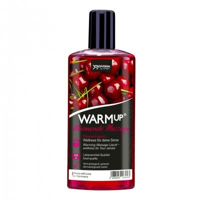 Смазка-бальзам для интимных ласк и массажа WARMup с согревающим эффектом при дыхании - Вишня - 150 мл
