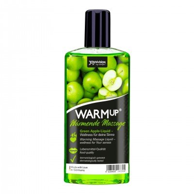 Смазка-бальзам для интимных ласк и массажа WARMup с согревающим эффектом при дыхании - Зеленое яблоко - 150 мл