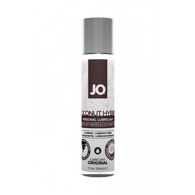 Гибридная смазка-лубрикант JO Silicone-Free Coco-Hybrid Original Lubricant с маслом кокоса - 30 мл
