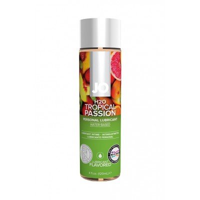 Съедобная оральная смазка с ароматом тропических фруктов JO Flavored Tropical Passion - 120 мл