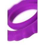 Эрекционное кольцо с подхватом мошонки JOS Good Bunny - фиолетовое