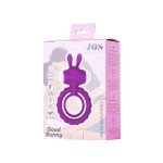 Эрекционное кольцо с подхватом мошонки JOS Good Bunny - фиолетовое