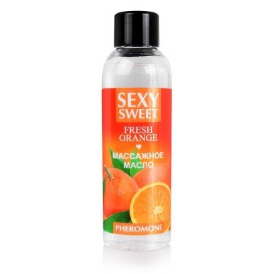 Масло массажное с феромонами FRESH ORANGE с ароматом свежего апельсина - 75 мл