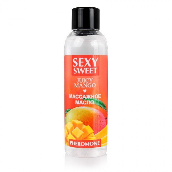 Масло массажное с феромонами JUICY MANGO с ароматом сочного манго - 75 мл Масло массажное с феромонами JUICY MANGO с ароматом сочного манго - 75 мл