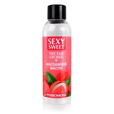 Масло массажное с феромонами NECTAR LYCHEE с ароматом личи - 75 мл