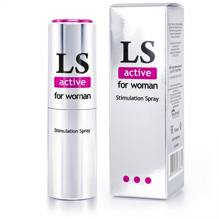 Спрей-стимулятор для женщин Lovespray Active с разогревающим эффектом - 18 мл Спрей-стимулятор для женщин Lovespray Active с разогревающим эффектом - 18 мл