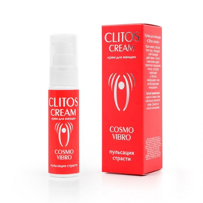 Возбуждающий крем для женщин Clitos Cream жидкий вибратор - 25 г