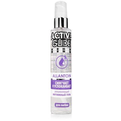 Увлажняющая интимная смазка-гель на водной основе с аллантоином Active Glide Allantoin - 100 гр