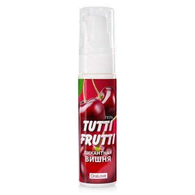Съедобная смазка-гель Tutti Frutti OraLove со вкусом Вишни - 30 гр