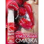 Съедобная смазка-гель Tutti Frutti OraLove со вкусом Малины - 30 гр