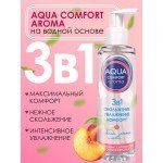 Увлажняющая смазка-гель на водной основе AQUA COMFORT AROMA с ароматом персика - 195 гр