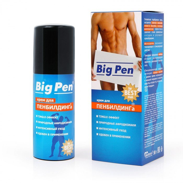 Крем для увеличения полового члена Big Pen - 50 гр