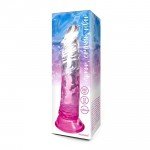 Гибкий фаллоимитатор EROWOMAN с присоской - прозрачно-розовый - 20 см Гибкий фаллоимитатор EROWOMAN с присоской - прозрачно-розовый - 20 см