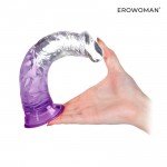 Гибкий фаллоимитатор EROWOMAN с присоской - прозрачно-фиолетовый - 18 см Гибкий фаллоимитатор EROWOMAN с присоской - прозрачно-фиолетовый - 18 см