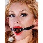 Кляп с кольцом Lux Fetish - черный