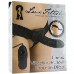 Полый мужской страпон с вибрацией Unisex Vibrating Hollow Strap-On Dildo - чёрный - 14 см Полый мужской страпон с вибрацией Unisex Vibrating Hollow Strap-On Dildo - чёрный - 14 см