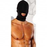 Эластичная маска на голову с прорезью для рта Stretch Hood - черная