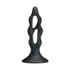 Анальная пробка с полостями для лёгкого введения Fabulous Prostate Stimulator - чёрная - 12,2 см