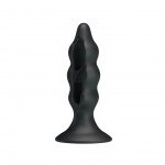 Анальная пробка с полостями для лёгкого введения Fabulous Prostate Stimulator - чёрная - 12,2 см