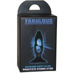 Анальная пробка / массажер простаты с полостями для лёгкого введения Fabulous Prostate Stimulator - чёрная - 10,5 см