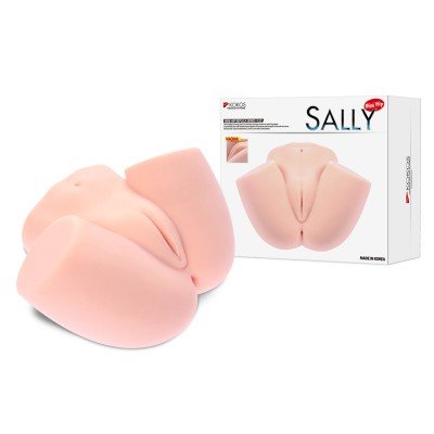 Миниатюрный мастурбатор вагина полуторс KOKOS Sally - телесный - 16,5 см