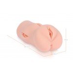 Мастурбатор вагина KOKOS Dream DL с маленькими вагинами снаружи и с двойным слоем материала - телесный - 18 см