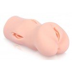 Мастурбатор вагина KOKOS Dream DL с маленькими вагинами снаружи и с двойным слоем материала - телесный - 18 см