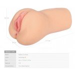 Мастурбатор вагина с вибрацией Kokos Bellana с богатым насыщенным внутренним рельефом - телесный - 17 см