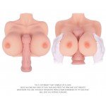 Торс (груди) мастурбатор в натуральную величину Bouncing Series TITTIES F Cup - телесный - 26 см