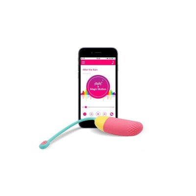 Мощное виброяйцо Magic Motion - Magic Vini Lite с возможностью управления через смартфон - разноцветное