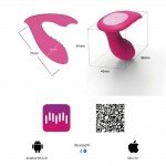 Вагинально-клиторальный стимулятор Magic Motion Eidolon с возможностью управления через смартфон - розовый