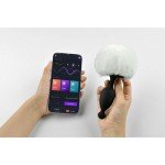 Мощная анальная пробка с глубинной вибрацией и съемным хвостиком Magic Motion Bunny с управлением со смартфона - чёрная - 13 см Мощная анальная пробка с глубинной вибрацией и съемным хвостиком Magic Motion Bunny с управлением со смартфона - чёрная - 13 см