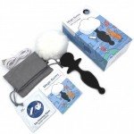 Мощная анальная пробка с глубинной вибрацией и съемным хвостиком Magic Motion Bunny с управлением со смартфона - чёрная - 13 см Мощная анальная пробка с глубинной вибрацией и съемным хвостиком Magic Motion Bunny с управлением со смартфона - чёрная - 13 см