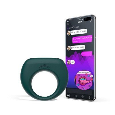 Эрекционное виброкольцо со съёмной вибропулей Magic Motion Magic Dante II с возможностью управления через приложение - зелёное