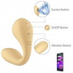 Вакуумно-волновой стимулятор клитора с гибким вагинальным вибратором Magic Motion Bobi с управлением со смартфона - жёлтый - 20,5 см Вакуумно-волновой стимулятор клитора с гибким вагинальным вибратором Magic Motion Bobi с управлением со смартфона - жёлтый - 20,5 см