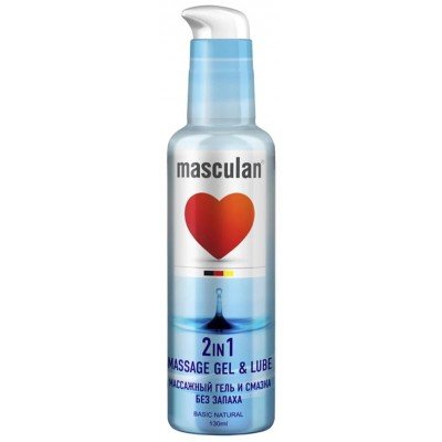 Смазка-гель для всех видов секса и массажа Masculan Massage gel & Lube - Без запаха - 130 мл