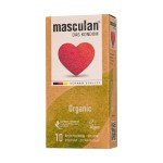Экологически чистые латексные утонченные 0,05 мм презервативы Masculan Organic - 10 шт