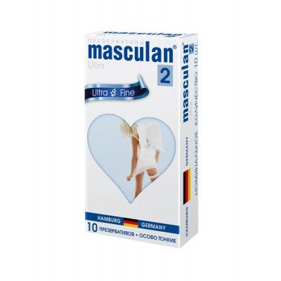 Презервативы латексные особо тонкие 0,05 мм Masculan Ultra 2 - Ultra Fine - 10 шт