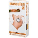 Презервативы латексные Masculan Ultra 3 - Long Pleasure (с анестетиком для продления ощущений, с колечками и пупырышками) - 10 шт