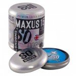 Латексные экстремально тонкие презервативы 0,03 мм в банке + кейс MAXUS 003 - 15 шт